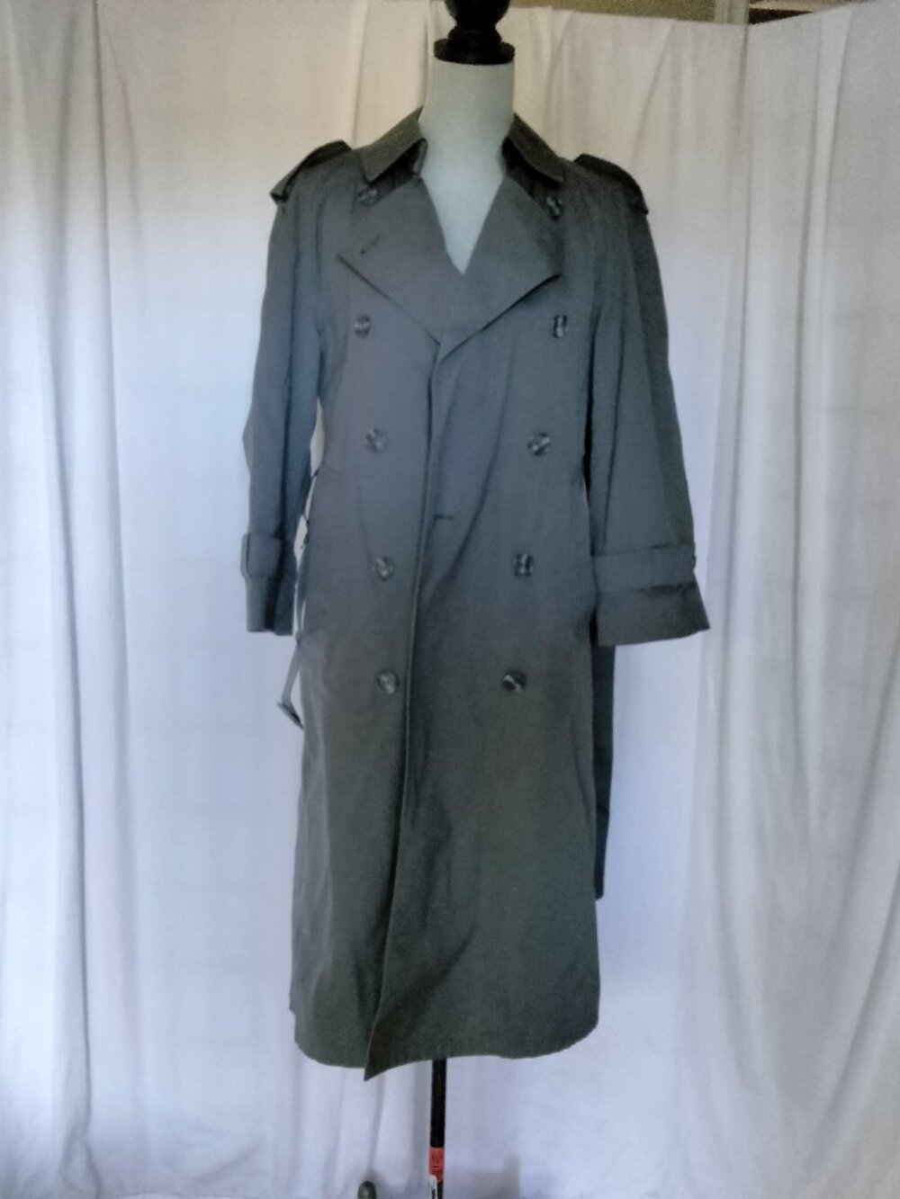 NEWPORT HARBOR Women`s M Thinsulate line LONG trench over COAT USA made